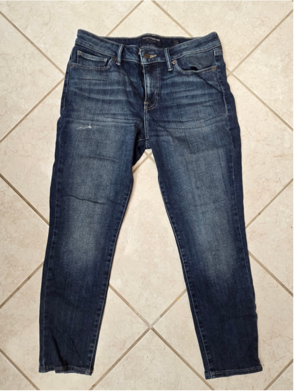 Women's Lucky Brand Blue Ankle Jeans Size 10